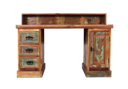 SIT Esstisch »Schreibtisch Altholz mit starken Gebrauchsspuren,«, Altholz mit starken Gebrauchsspuren, lackiert