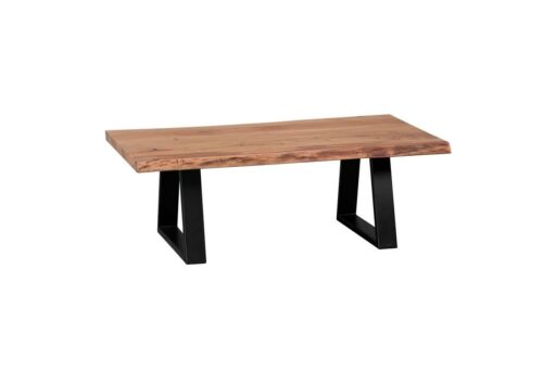 Wohnling Couchtisch »WL1.828«, GAYA aus Massivholz Akazie Baumstamm Wohnzimmertisch 115 x 40 x 60 cm Beistelltisch im Landhausstil