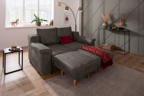 Home affaire Polstergarnitur »Tiny November«, (3-tlg), Verwandlungsofa: 2 Hocker im Sofa integriert, können separat gestellt werden, Sitzbreite 120 cm