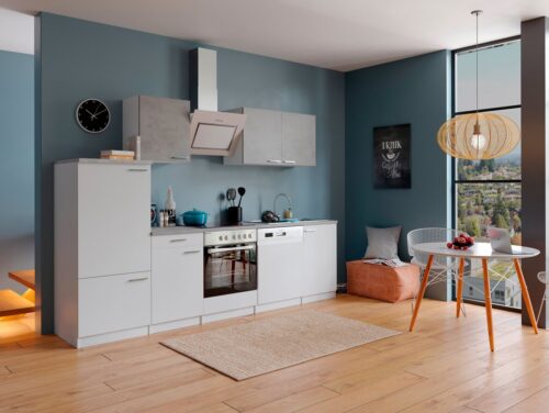 RESPEKTA Küchenzeile, mit E-Geräten, Breite 280 cm