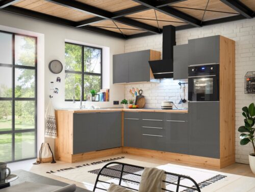 RESPEKTA Winkelküche »Safado«, hochwertige Ausstattung wie Soft Close Funktion, schnelle Lieferzeit, Stellbreite 280 x 172 cm