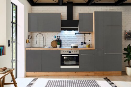 RESPEKTA Küchenzeile »Safado«, hochwertige Ausstattung wie Soft Close Funktion, schnelle Lieferzeit, Breite 310 cm