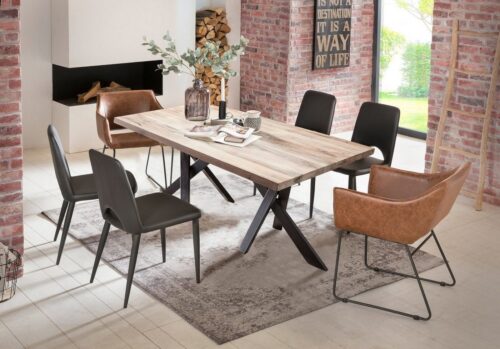 SIT Esstisch »Tisch 180x100 cm Platte Balkeneiche, Gestell«