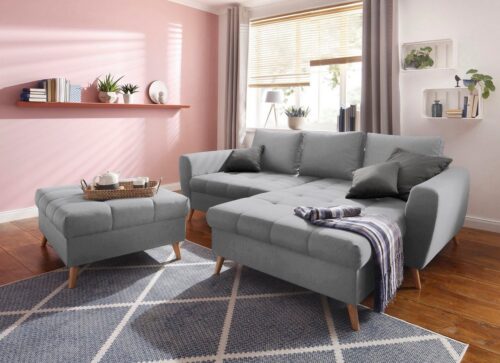 Home affaire Ecksofa »Penelope Luxus«, mit besonders hochwertiger Polsterung für bis zu 140 kg pro Sitzfläche