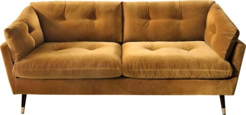 Trendfabrik 2,5-Sitzer, mit Fuß in Holz-Metallkombination, frei im Raum stellbar