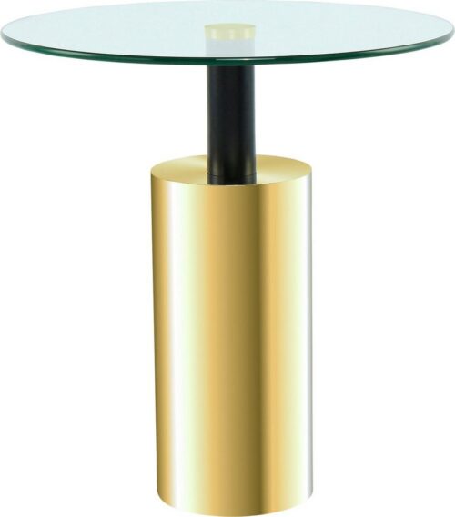 Kayoom Beistelltisch »Beistelltisch Rosanna 525«, runde Glas-Tischplatte
