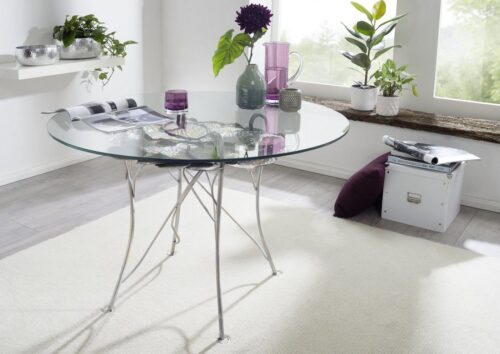 Massivmoebel24 Beistelltisch »DEKO« (107x107x76 montiert)