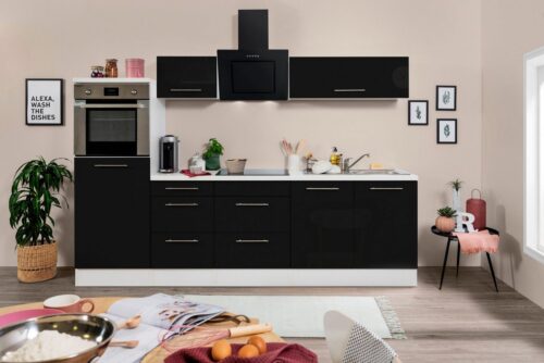 RESPEKTA Küchenzeile »RP270«, mit E-Geräten, Breite 270 cm