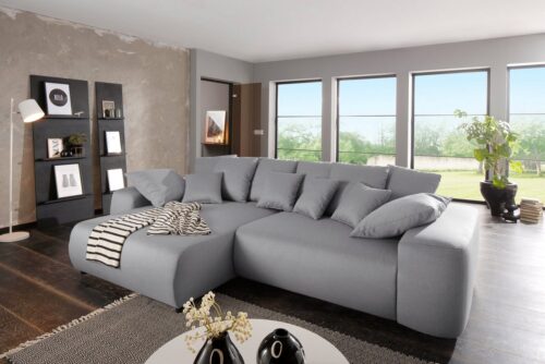 Home affaire Ecksofa »Sundance Luxus«, mit besonders hochwertiger Polsterung für bis zu 140 kg pro Sitzfläche, wahlweise mit Beffunktion, Bettkasten, Topper