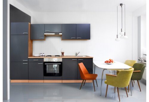 RESPEKTA Küchenzeile »Basic«, mit Edelstahl-Kochmulde, Breite 270 cm