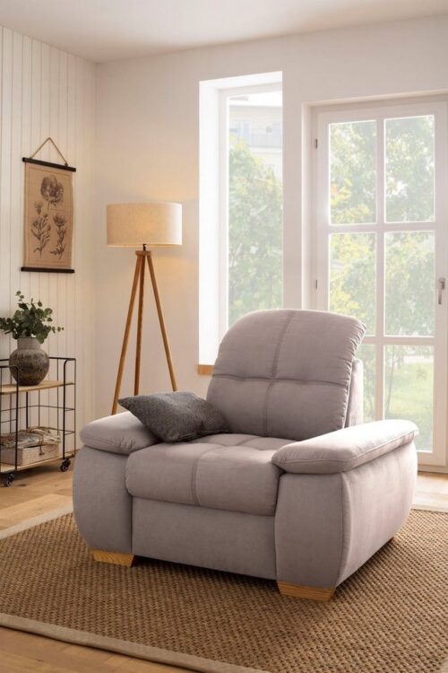 Home affaire Sessel »Lotus Home«, wahlweise mit Kopfteilverstellung und Aqua Clean-Bezug für leichte Reinigung mit Wasser