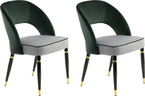 Kayoom Polsterstuhl »Stuhl Courtney 525« (2 St), attraktive Aussparung in der Rückenlehne