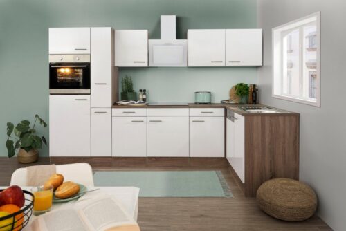 RESPEKTA Winkelküche »York«, mit E-Geräten, Breite 310 x 172cm