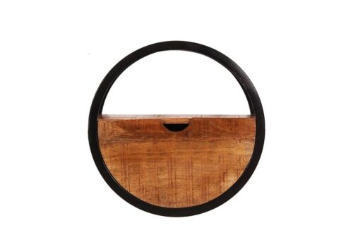 SIT Regal »Wandregal Mangoholz, Metall«, Mangoholz, Metall