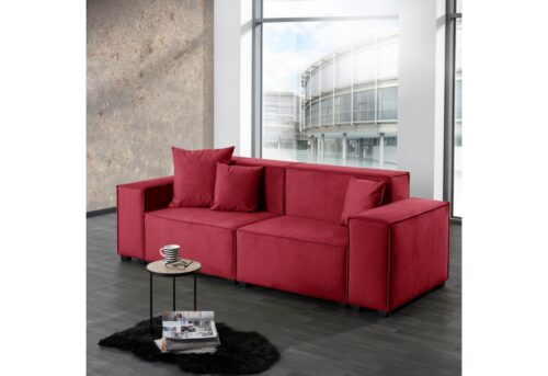 Max Winzer® Wohnlandschaft »MOVE«, Set, Sofa-Set 01 aus 6 Sitz-Elementen, inklusive 3 Zierkissen, individuell kombinierbar