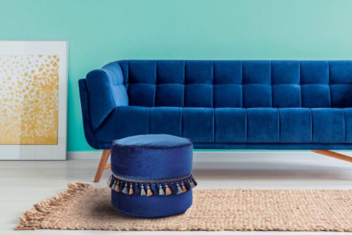 Kayoom Sitzhocker »Pouf Taj Mahal 225« (1 St), stilvolle Makramee-Verzierungen