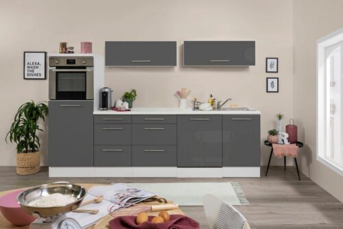 RESPEKTA Küchenzeile »RP280«, mit E-Geräten, Breite 280 cm