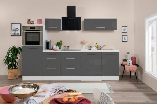 RESPEKTA Küchenzeile »RP280«, mit E-Geräten, Breite 280 cm