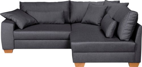 Home affaire Ecksofa »Helena Luxus«, mit besonders hochwertiger Polsterung für bis zu 140 kg pro Sitzfläche, auch in Cord-Bezug, incl. 2 Nierenkissen und 3 Zierkissen