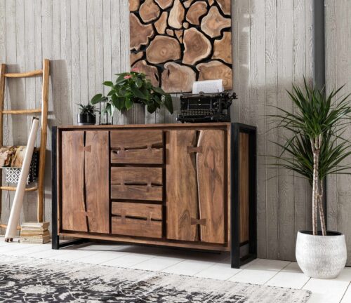 SIT Sideboard »Live Edge«, aus Akazienholz, mit markanten Baumkanten in der Front, in zwei Breiten