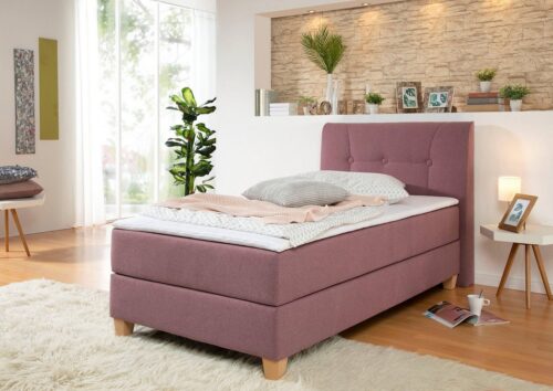 Home affaire Boxspringbett »Calloway«, inkl. Topper, XXL-Ausführung, in 4 Farben, 5 Breiten, 3 Matratzenarten in H2, H3, H4