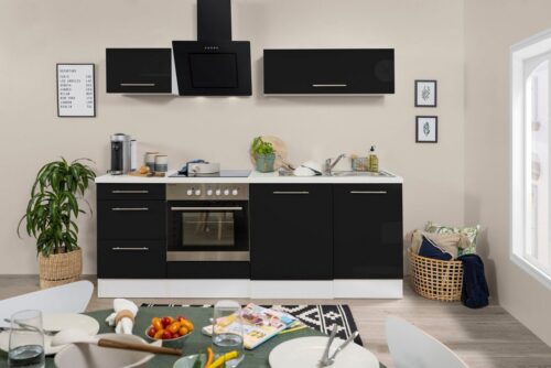 RESPEKTA Küchenzeile »RP220«, mit E-Geräten, Breite 220 cm