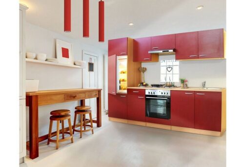 RESPEKTA Küchenzeile »Basic«, mit Edelstahl-Kochmulde, Breite 270 cm