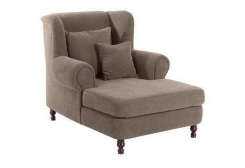Max Winzer® Sessel »Mareille«, Big-Sessel inkl. 2x Zierkissen 55x55cm + 40x40cm Velours