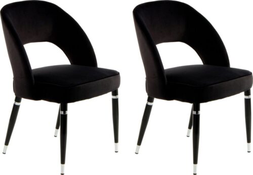 Kayoom Polsterstuhl »Stuhl Courtney 525« (2 St), attraktive Aussparung in der Rückenlehne