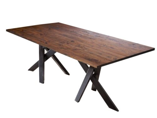 SIT Esstisch »Tisch 240x100 cm Platte Pinie, Gestell Metall«, Platte Pinie, Gestell Metall