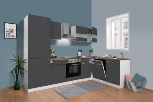 RESPEKTA Winkelküche »Hamm«, mit E-Geräten, Stellbreite 280 x 172 cm