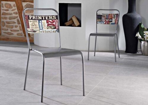 Massivmoebel24 Stuhl »INDUSTRIAL«, Industrie-Optik, Vintage-Look