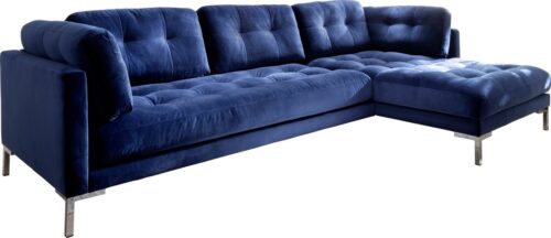 Trendfabrik Ecksofa »Landau«, mit Metallfuß, wahlweise Recamiere rechts oder links bestellbar, frei im Raum stellbar