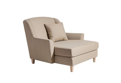 Max Winzer® Sessel »Judith«, Big-Sessel inkl. 1x Zierkissen 55x55cm Leinenoptik
