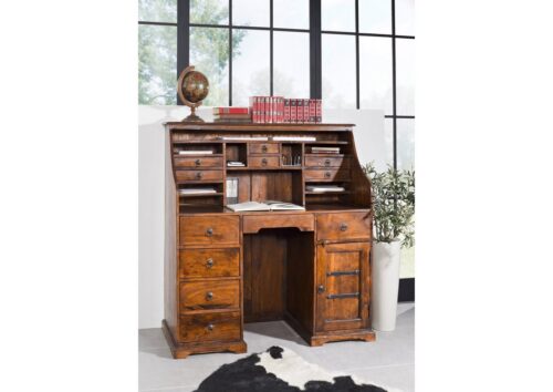 Massivmoebel24 Sekretär »OXFORD« (128x58x138 Akazie montiert)