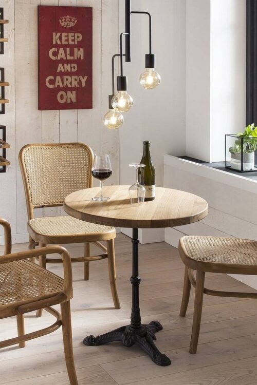 SIT Bistrotisch, Gusseisengestell im Bistro-Stil