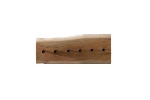 SIT Garderobe »Wandgarderobe, 6 Haken Akazie mit Baumkante«, Akazie mit Baumkante