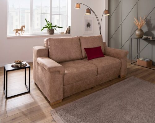 Home affaire Polstergarnitur »Tiny November«, (3-tlg), Verwandlungsofa: 2 Hocker im Sofa integriert, können separat gestellt werden, Sitzbreite 140 cm