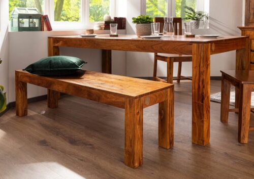 Massivmoebel24 Essbank »OXFORD« (100x35x45 Akazie)