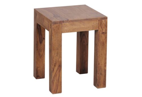 Wohnling Beistelltisch »WL1.588«, MUMBAI Massiv-Holz Sheesham 35 x 35 cm Wohnzimmer-Tisch Design dunkel-braun Landhaus-Stil Couchtisch
