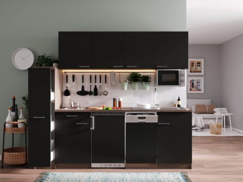 RESPEKTA Küchenzeile »York«, mit E-Geräten, Breite 225 cm