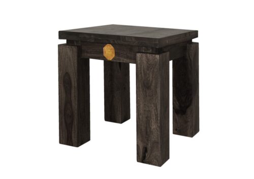 Massivmoebel24 Beistelltisch »METRO POLIS« (40x40x45 Sheesham montiert)