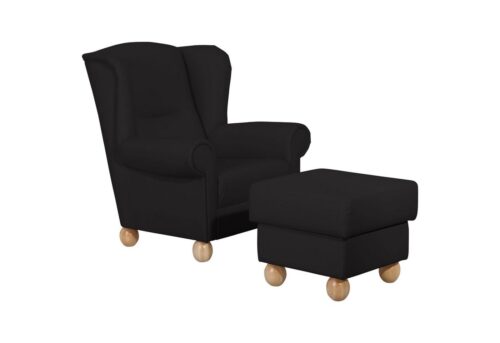 Max Winzer® Sessel »Monarch«, Ohrenbackensessel Kunstleder