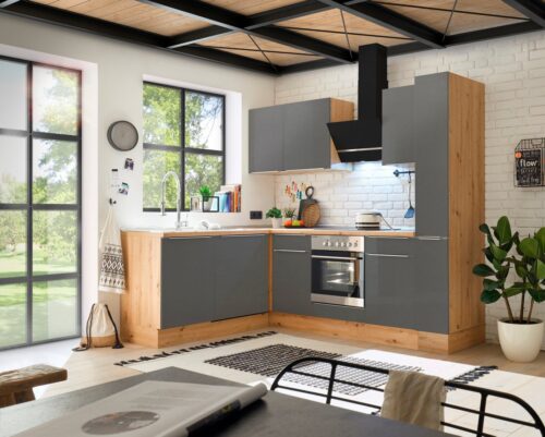 RESPEKTA Winkelküche »Safado«, hochwertige Ausstattung wie Soft Close Funktion, schnelle Lieferzeit, Stellbreite 250 x 172 cm