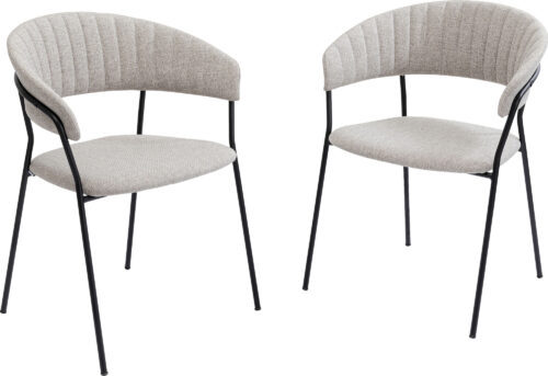 Armlehnstuhl Belle Beige (2/Set)