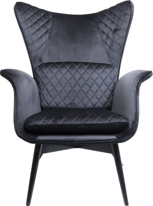 Sessel Tudor Velvet Schwarz