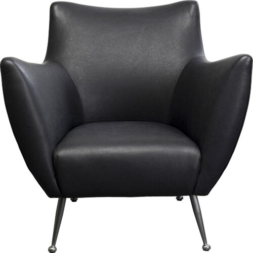 Sessel Goldfinger Smart Leder Schwarz