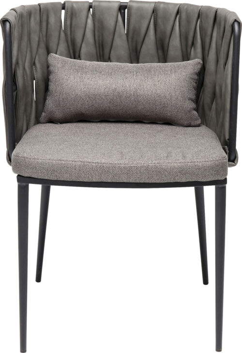 Armlehnstuhl Cheerio Grau inkl. Kissen