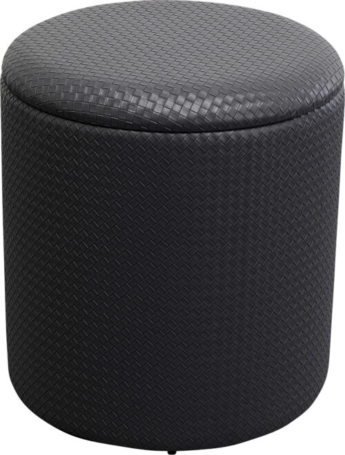 Hocker Venezia Storage Schwarz Ø40cm