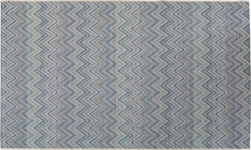 Outdoor Teppich Zigzag Blau 160x230cm